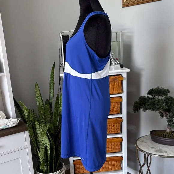 One Tooth Royal Blue Tank Dress with White Lining - Picture 4 of 5